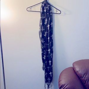 Cross gothic scarf